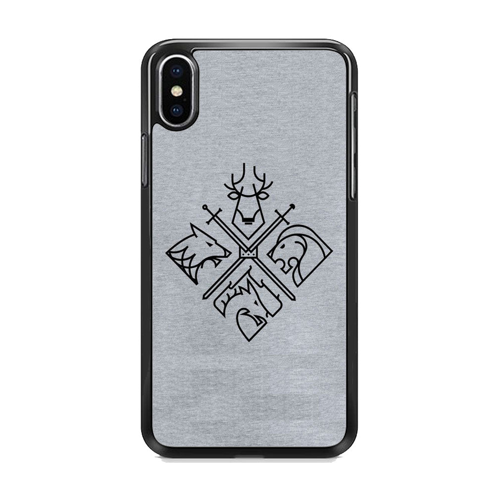 Game Of Thrones Valar Morghulis Grey Jeans Emblem iPhone Xs Case