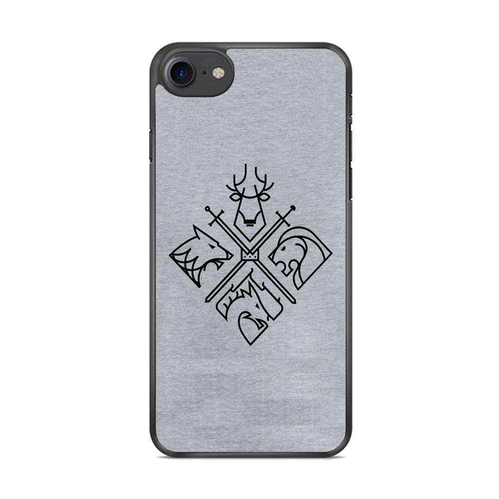Game Of Thrones Valar Morghulis Grey Jeans Emblem iPhone 8 Case
