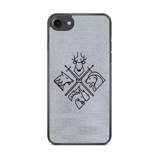 Game Of Thrones Valar Morghulis Grey Jeans Emblem iPhone 8 Case