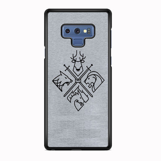 Game Of Thrones Valar Morghulis Grey Jeans Emblem Samsung Galaxy Note 9 Case