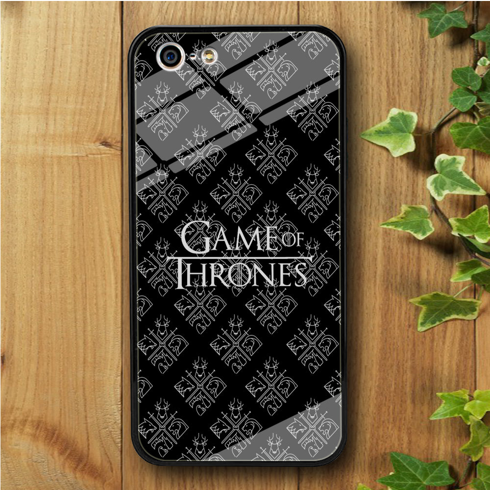 Game of Thrones Black Doodle iPhone 5 | 5s Tempered Glass Case