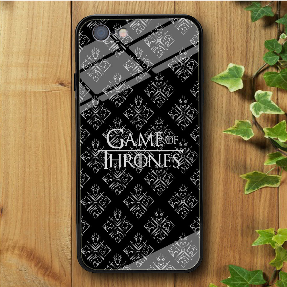 Game of Thrones Black Doodle iPhone 6 Plus | 6s Plus Tempered Glass Case