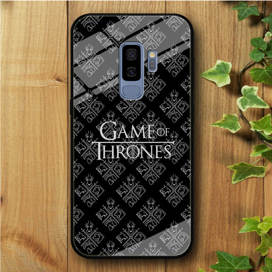 Game of Thrones Black Doodle Samsung Galaxy S9 Plus Tempered Glass Case