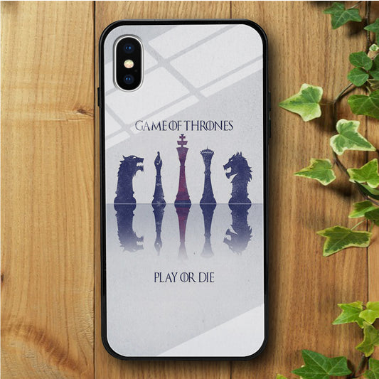 Game of Thrones Chess iPhone X Tempered Glass Case