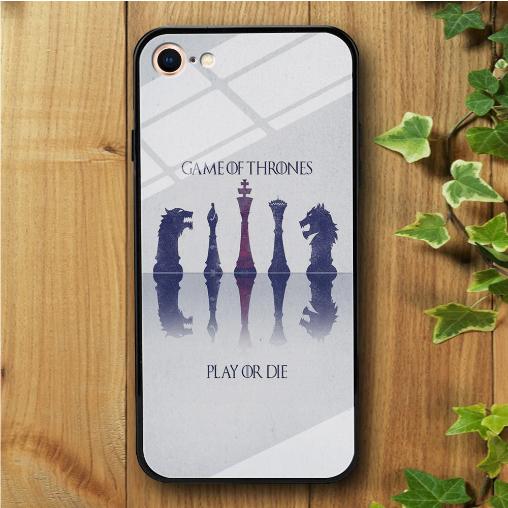 Game of Thrones Chess iPhone 8 Tempered Glass Case