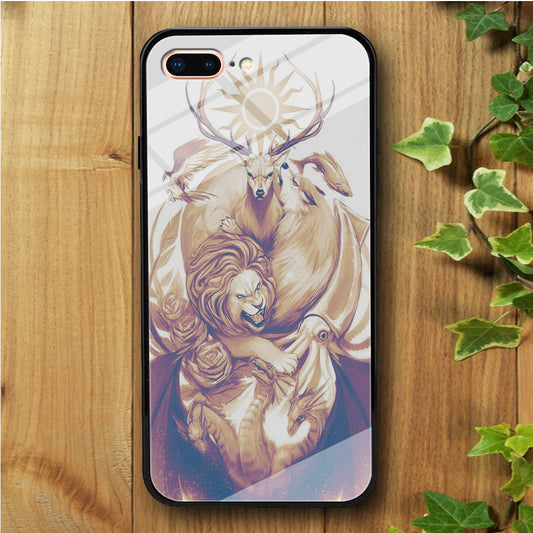 Game of Thrones Gold iPhone 7 Plus Tempered Glass Case