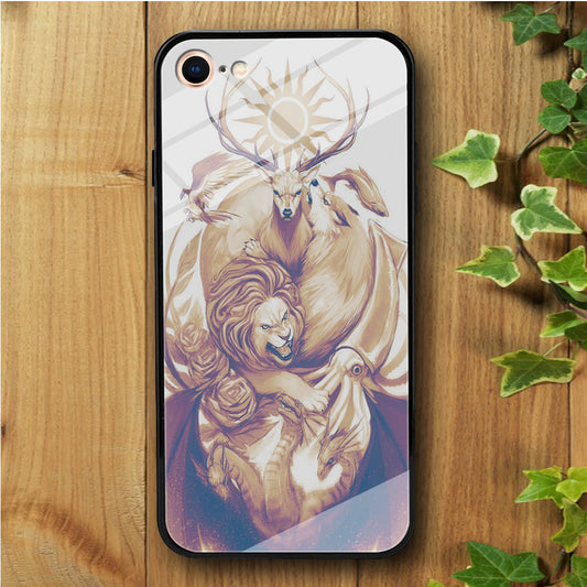Game of Thrones Gold iPhone 7 Tempered Glass Case