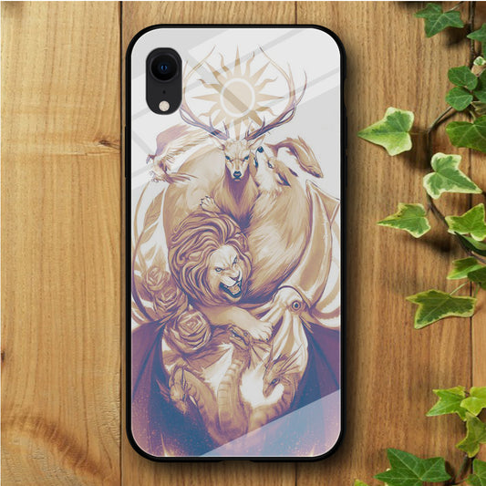 Game of Thrones Gold iPhone XR Tempered Glass Case