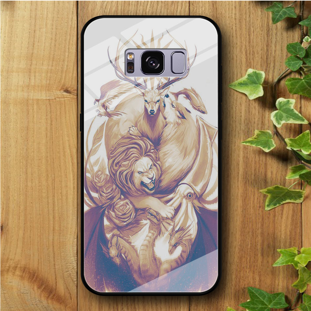 Game of Thrones Gold Samsung Galaxy S8 Plus Tempered Glass Case