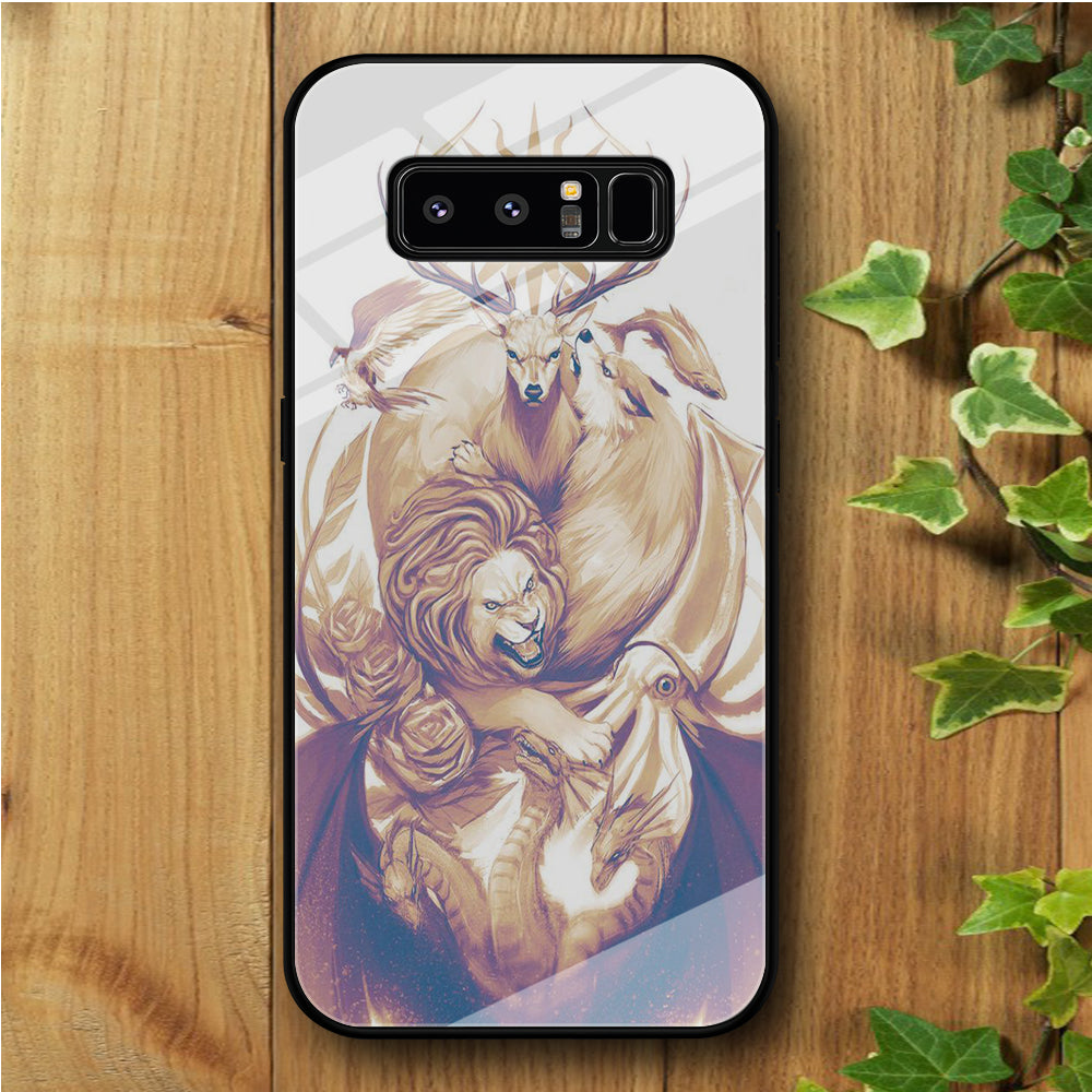 Game of Thrones Gold Samsung Galaxy Note 8 Tempered Glass Case