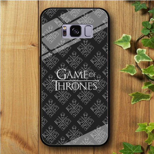 Game of Thrones Grey Doodle Samsung Galaxy S8 Tempered Glass Case