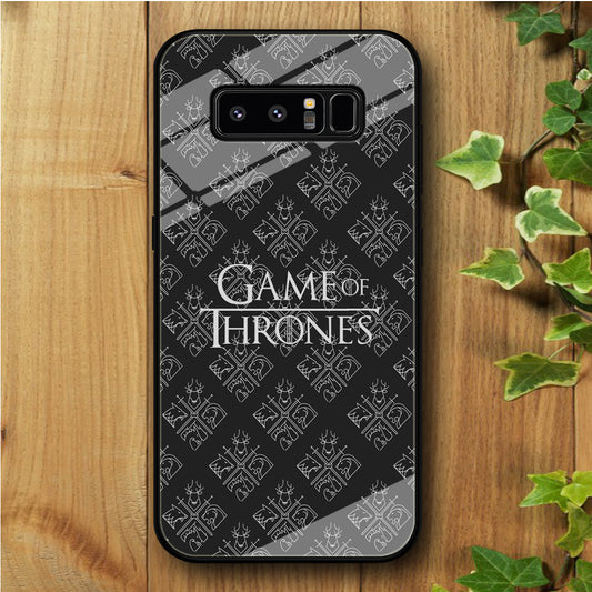 Game of Thrones Grey Doodle Samsung Galaxy Note 8 Tempered Glass Case