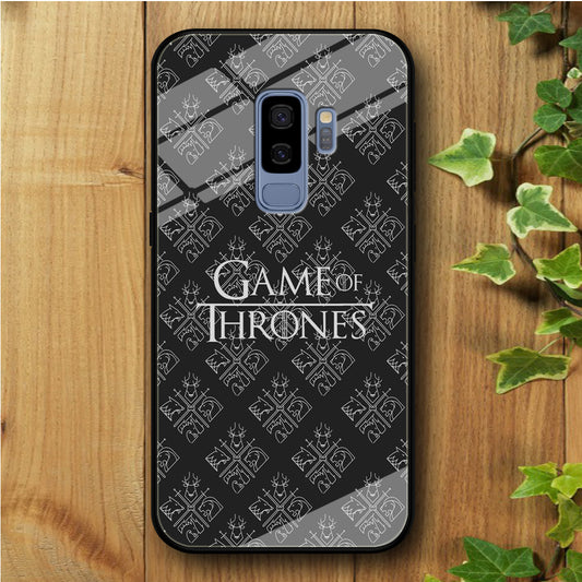Game of Thrones Grey Doodle Samsung Galaxy S9 Plus Tempered Glass Case
