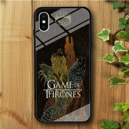 Game of Thrones Kings iPhone X Tempered Glass Case
