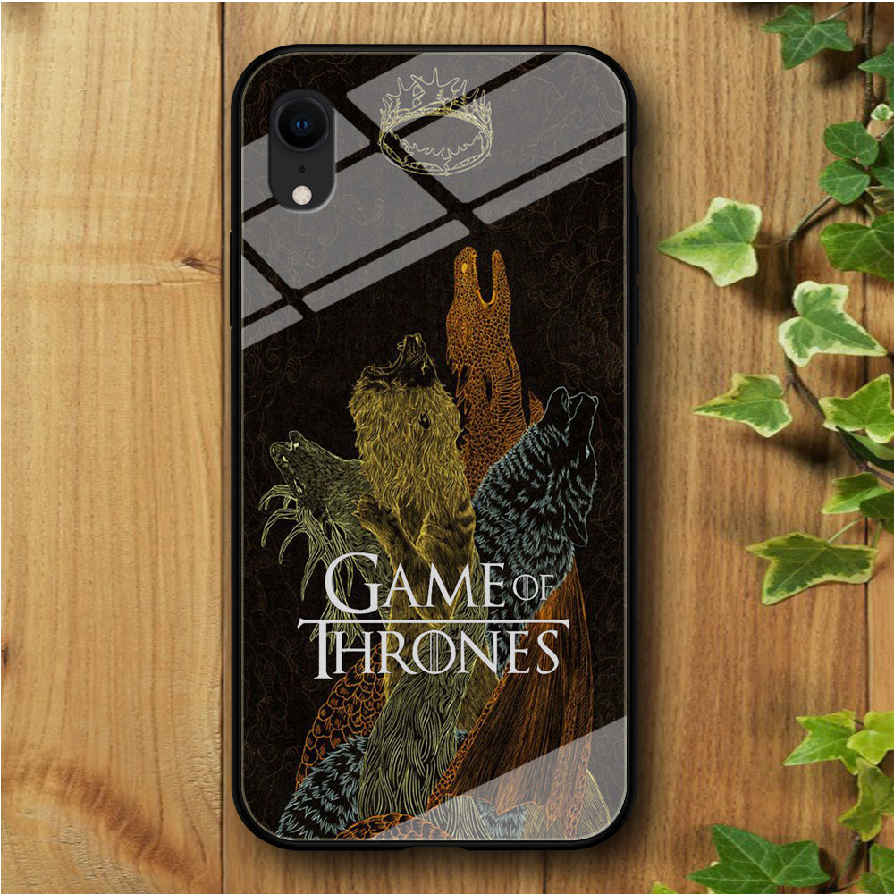 Game of Thrones Kings iPhone XR Tempered Glass Case