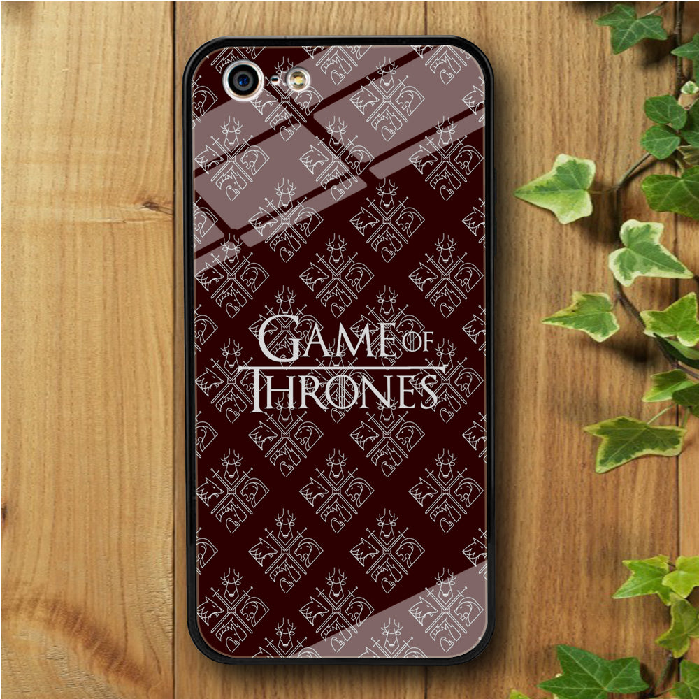 Game of Thrones Maroon Doodle iPhone 5 | 5s Tempered Glass Case