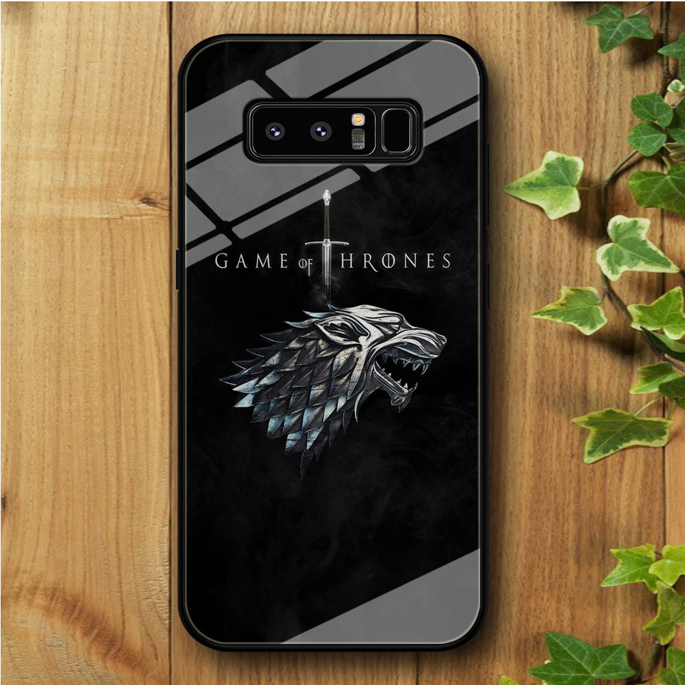 Game of Thrones Shadows Wolf Samsung Galaxy Note 8 Tempered Glass Case