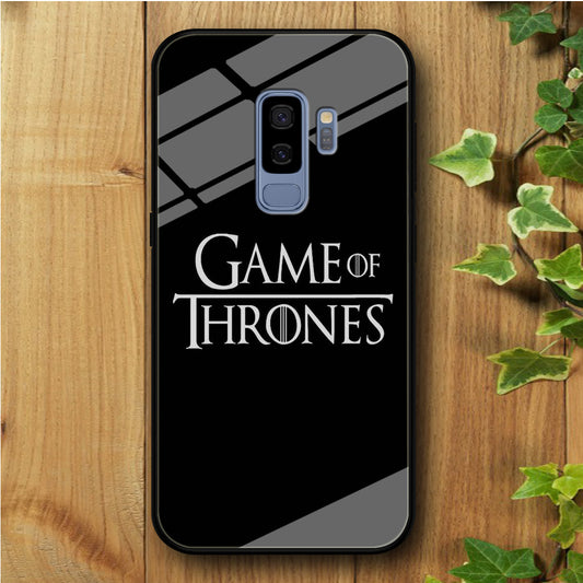 Game of Thrones Simple Black Samsung Galaxy S9 Plus Tempered Glass Case