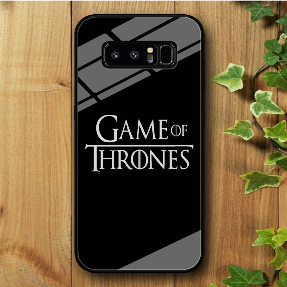 Game of Thrones Simple Black Samsung Galaxy Note 8 Tempered Glass Case