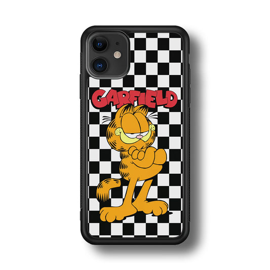 Garfield Cube Black Nad White iPhone 11 Case