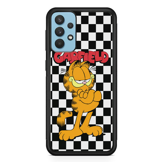 Garfield Cube Black Nad White Samsung Galaxy A32 Case