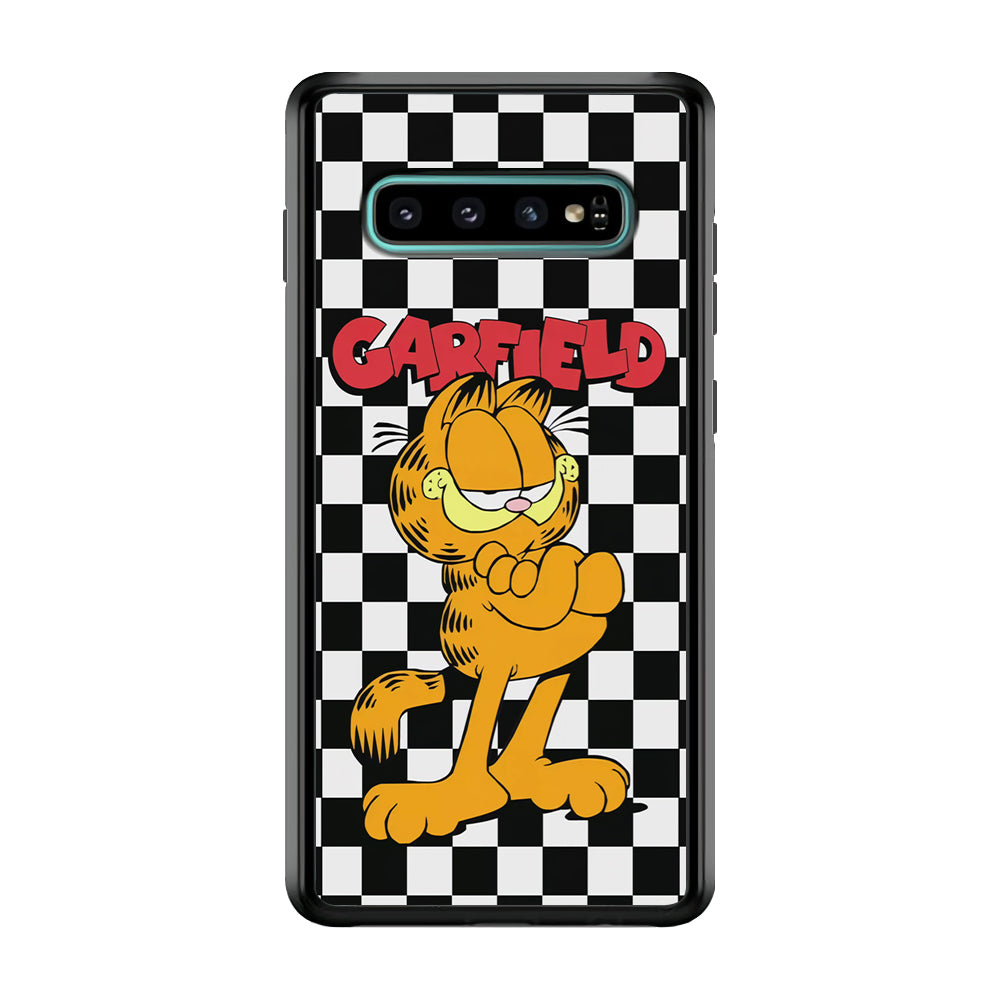 Garfield Cube Black Nad White Samsung Galaxy S10 Plus Case
