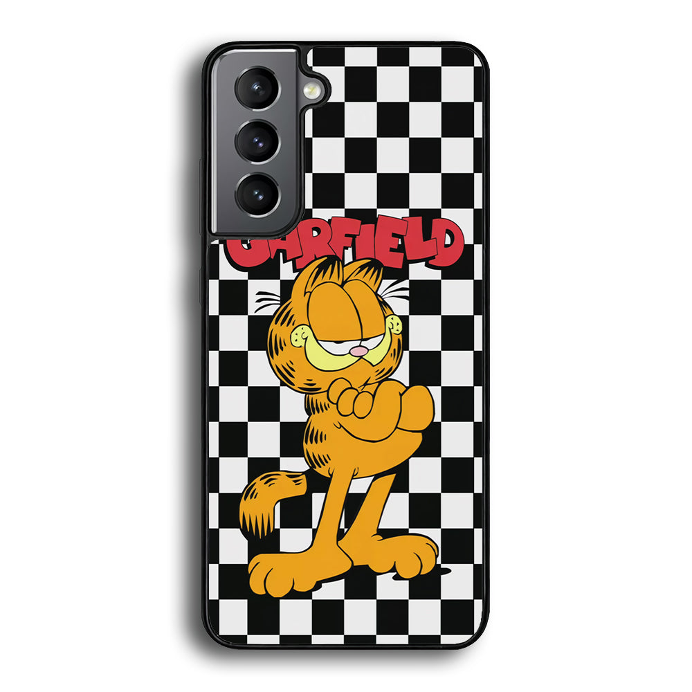 Garfield Cube Black Nad White Samsung Galaxy S21 Case