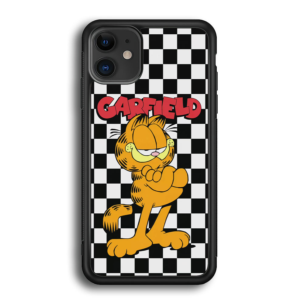 Garfield Cube Black Nad White iPhone 12 Case