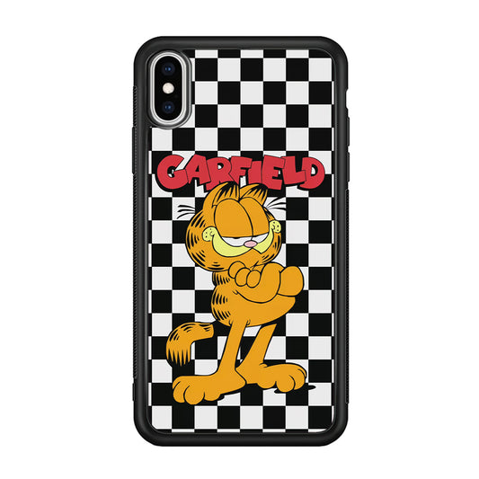 Garfield Cube Black Nad White iPhone XS Case