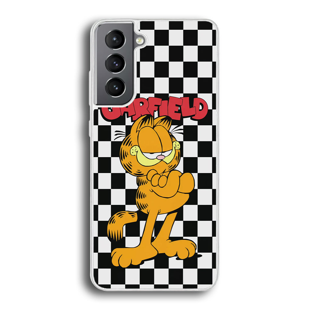 Garfield Cube Black Nad White Samsung Galaxy S21 Case