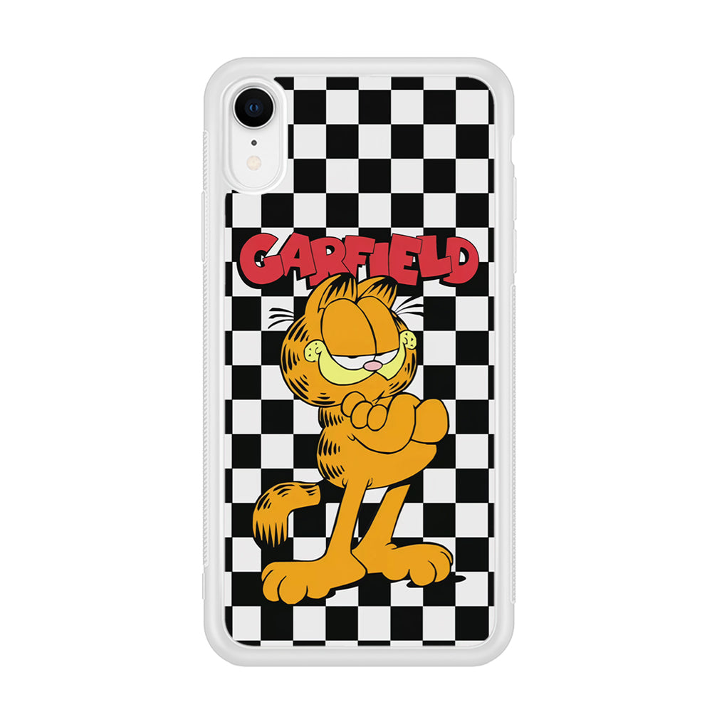 Garfield Cube Black Nad White iPhone XR Case