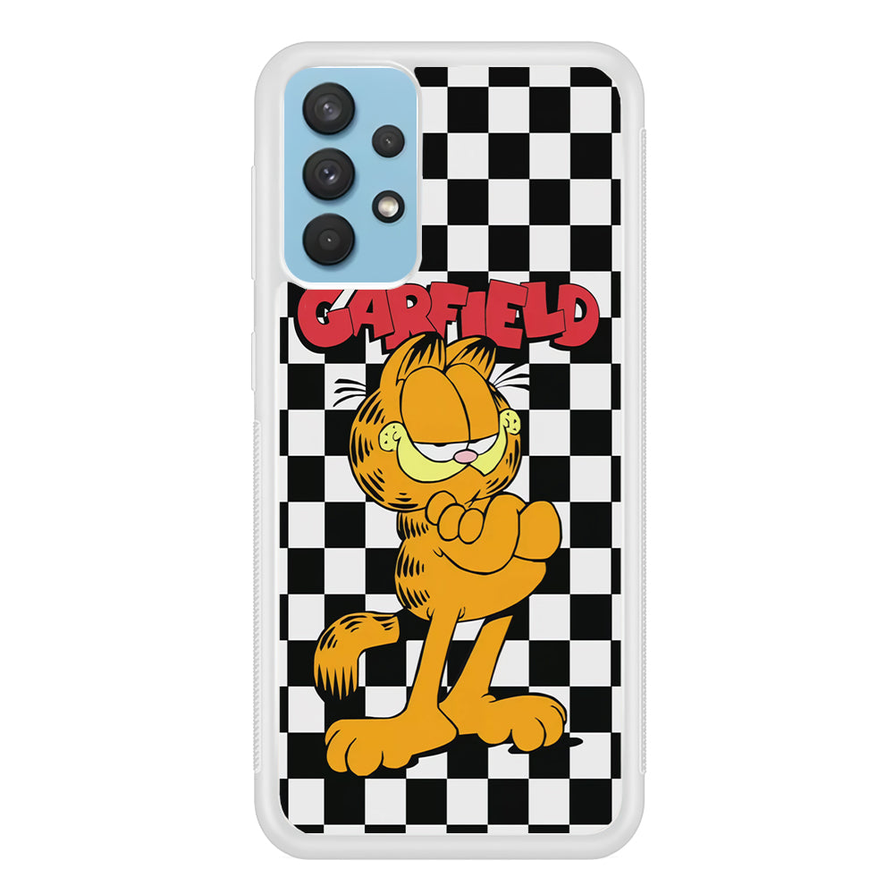 Garfield Cube Black Nad White Samsung Galaxy A32 Case