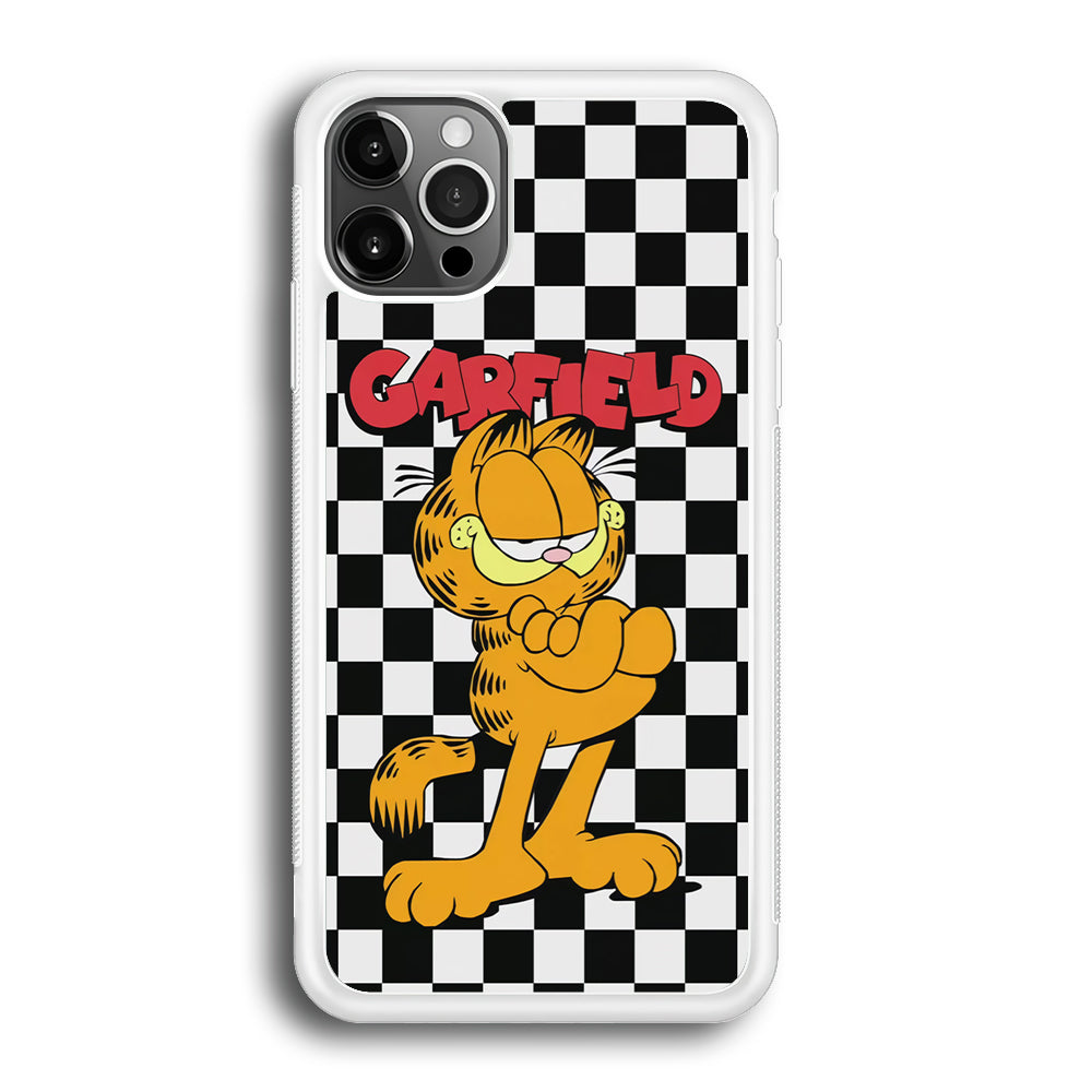 Garfield Cube Black Nad White iPhone 12 Pro Case