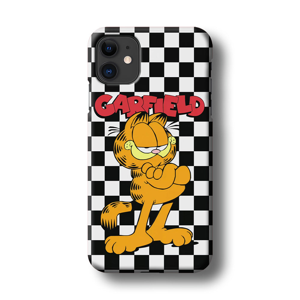 Garfield Cube Black Nad White iPhone 11 Case