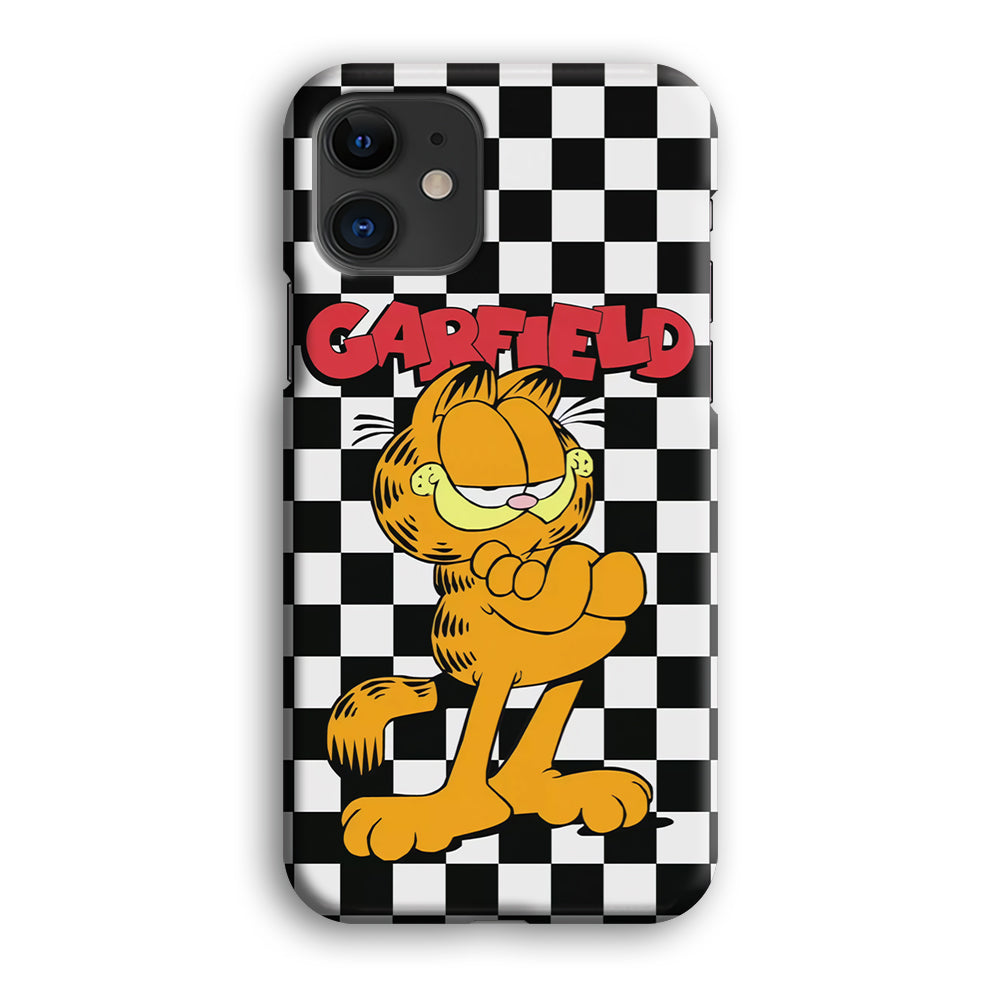 Garfield Cube Black Nad White iPhone 12 Case