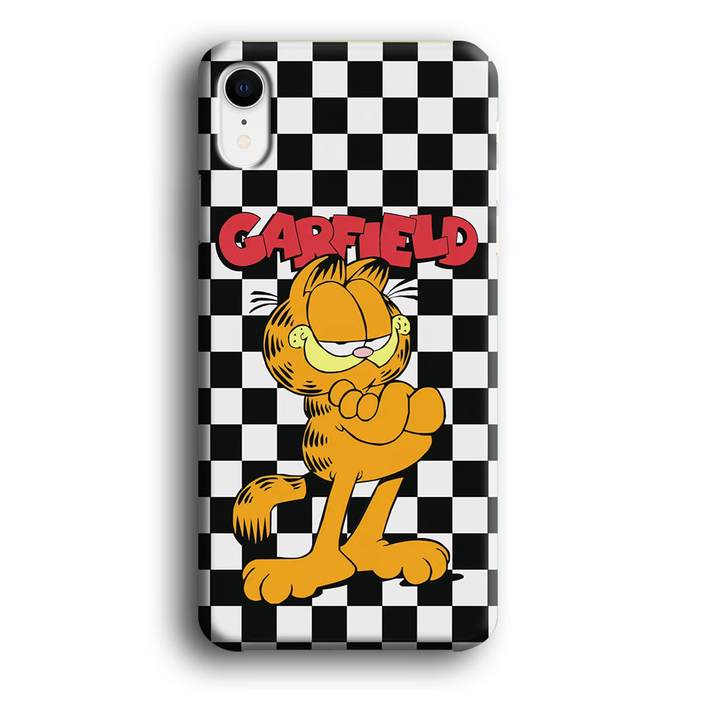 Garfield Cube Black Nad White iPhone XR Case