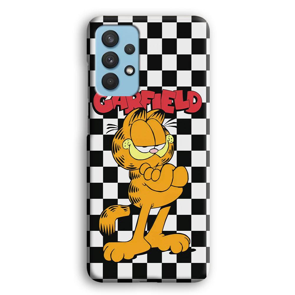 Garfield Cube Black Nad White Samsung Galaxy A32 Case