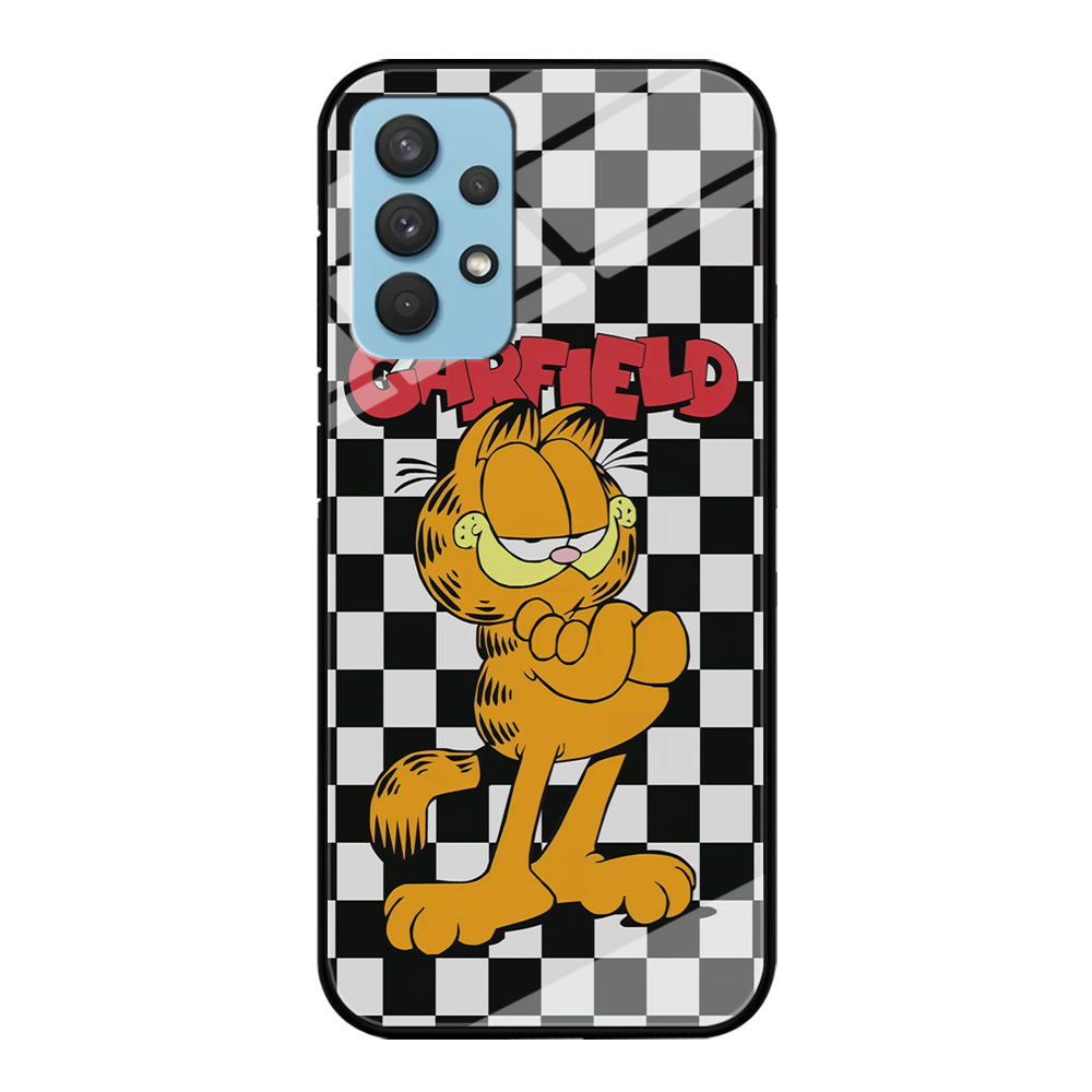 Garfield Cube Black Nad White Samsung Galaxy A32 Case