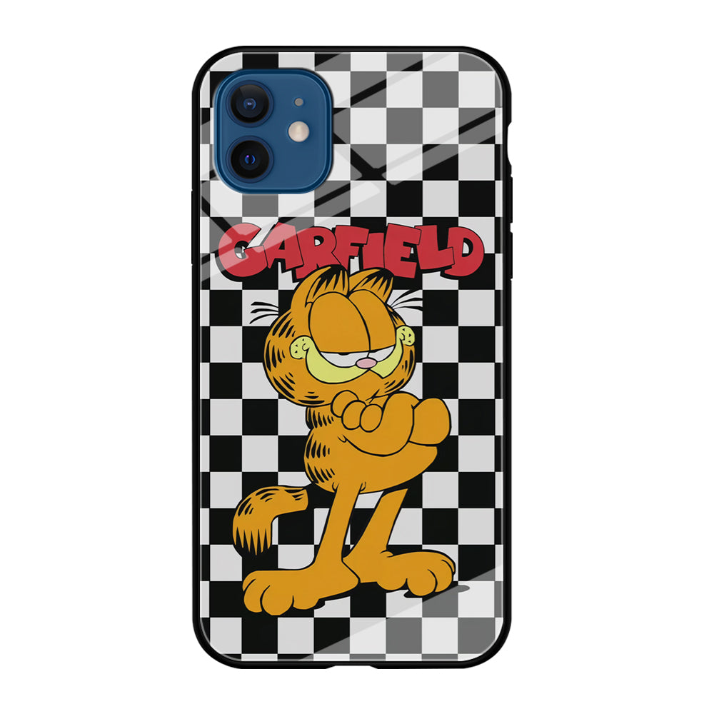 Garfield Cube Black Nad White iPhone 12 Case