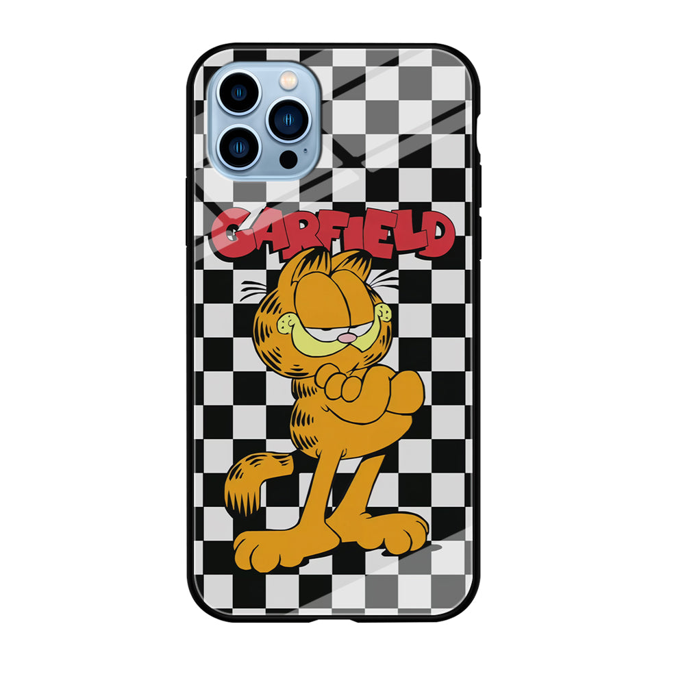 Garfield Cube Black Nad White iPhone 12 Pro Case