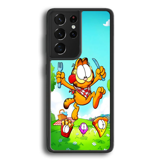 Garfield Lunch Samsung Galaxy S21 Ultra Case - Ezzystore