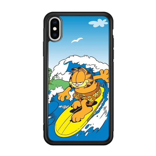 Garfield Surfing iPhone XS Case