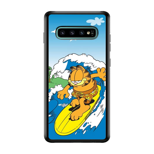 Garfield Surfing Samsung Galaxy S10 Plus Case