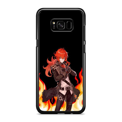 Genshin Impact Diluc Pyro Element Samsung Galaxy S8 Plus Case - ezzyst