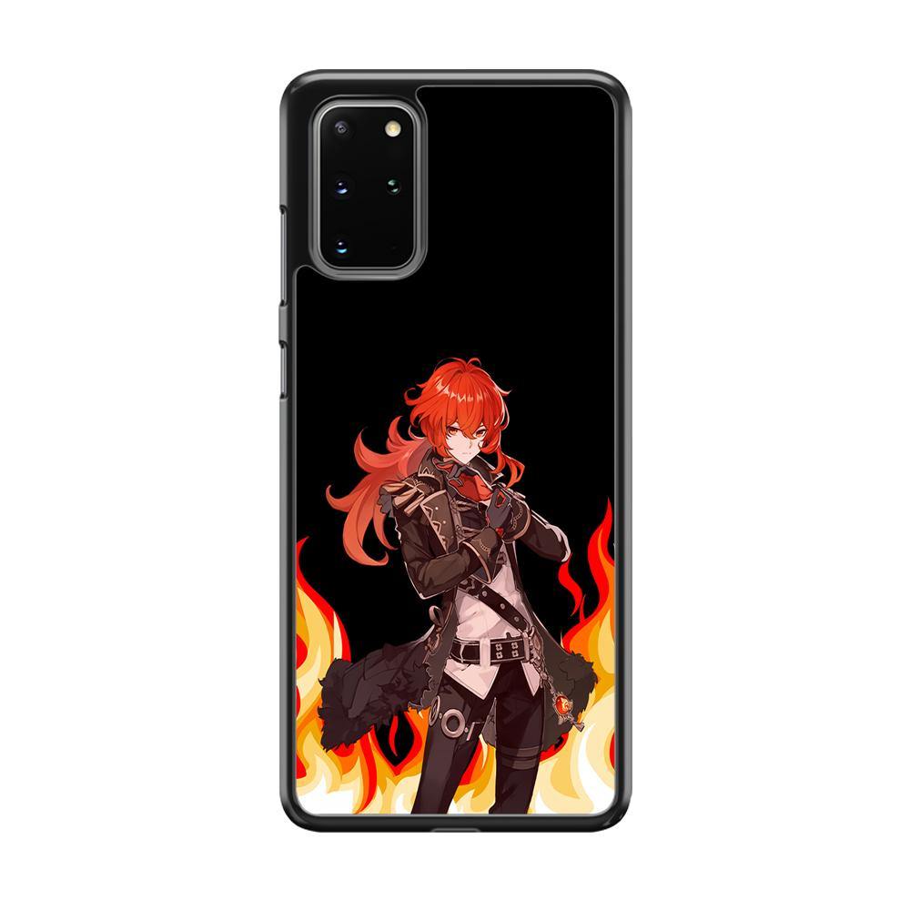 Genshin Impact Diluc Pyro Element Samsung Galaxy S20 Plus Case - ezzyst