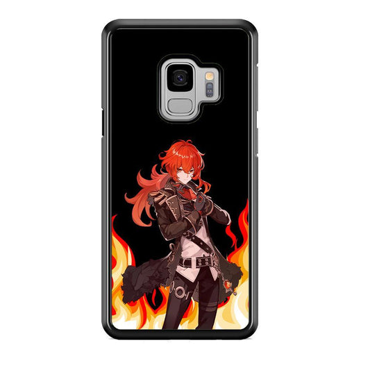 Genshin Impact Diluc Pyro Element Samsung Galaxy S9 Case - ezzyst