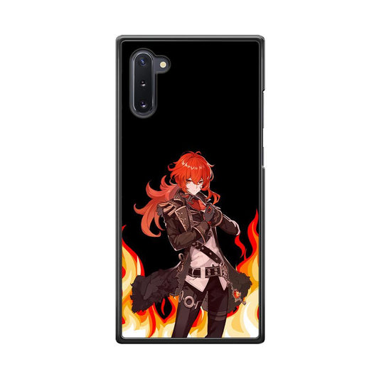 Genshin Impact Diluc Pyro Element Samsung Galaxy Note 10 Case - ezzyst