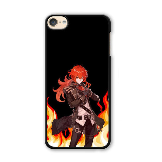 Genshin Impact Diluc Pyro Element iPod Touch 6 Case - Ezzystore