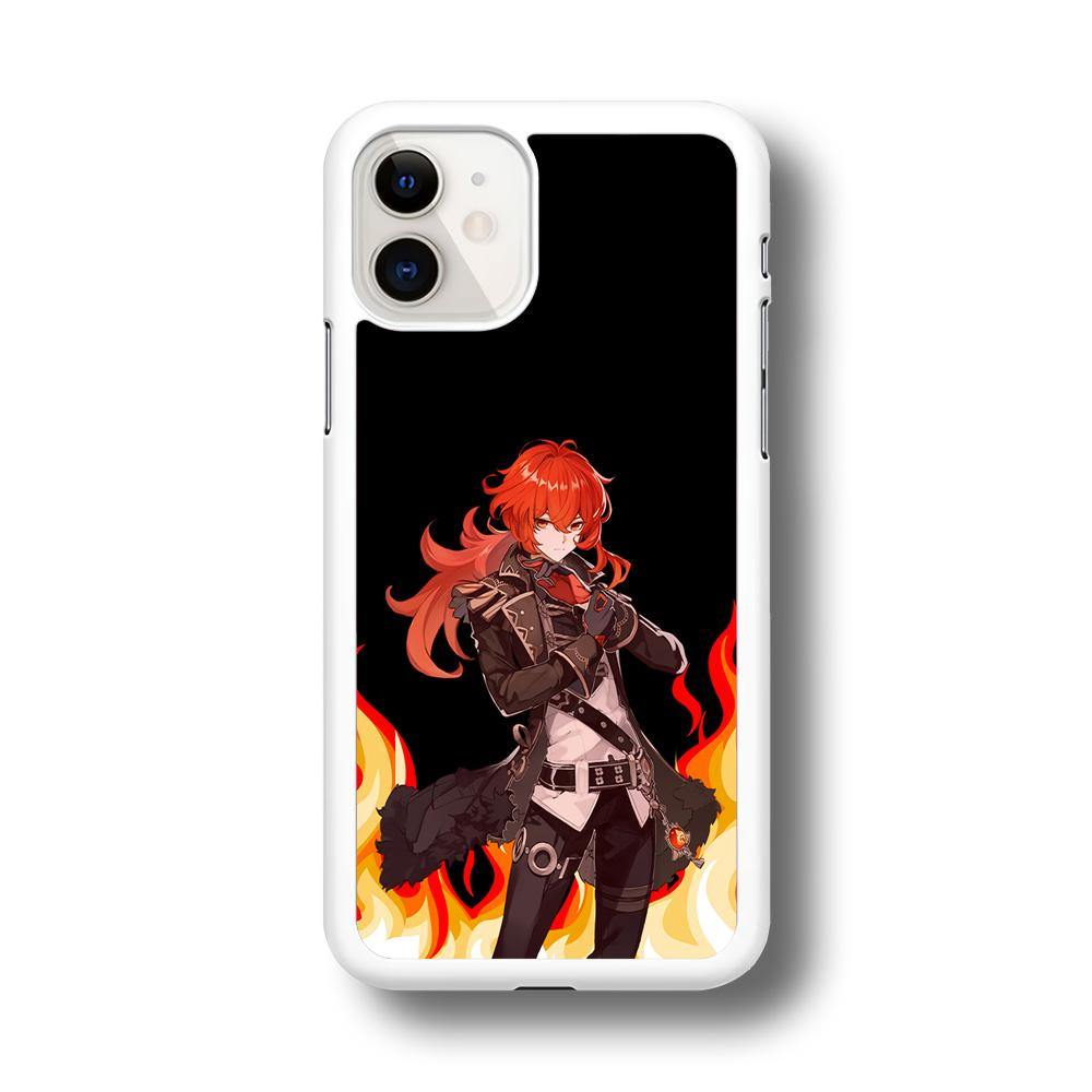 Genshin Impact Diluc Pyro Element iPhone 11 Case - ezzyst