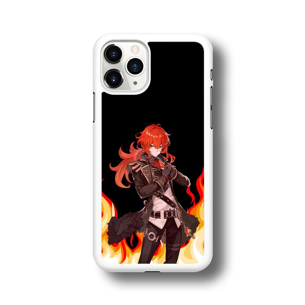 Genshin Impact Diluc Pyro Element iPhone 11 Pro Case - ezzyst